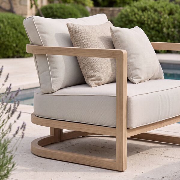 Malibu 3 Seat Sofa Set with Rising Table and Bench - Wood Effect