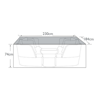 Maze - Cheltenham/Cotswold Daybed - Garden Furniture Cover product image