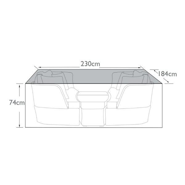 Maze - Cheltenham/Cotswold Daybed - Garden Furniture Cover product image
