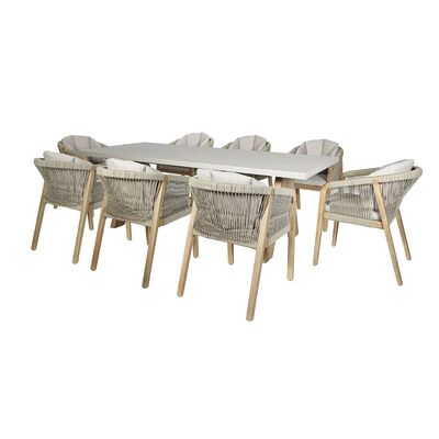 Maze - Martinique Rope Weave 8 Seat Rectangular Dining Set product image