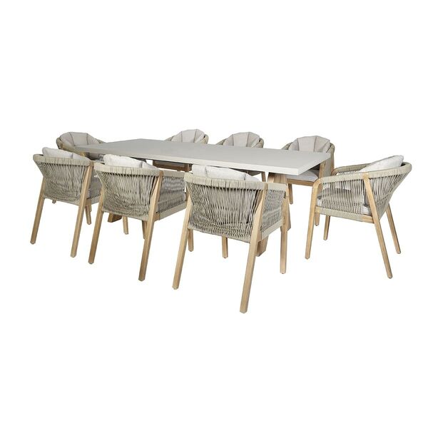 Maze - Martinique Rope Weave 8 Seat Rectangular Dining Set product image
