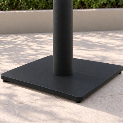 70 cm  Small Square Rising Table with Ceramic Glass - Grey