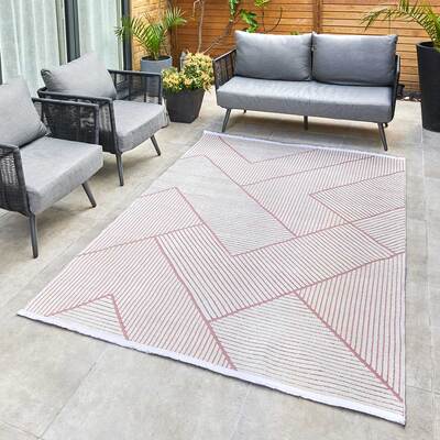 Jazz - Geometric Rose Indoor and Outdoor Rug - 290cm x 190cm product image