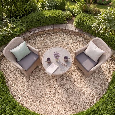 Turin 2 Seat Bistro Set - Natural