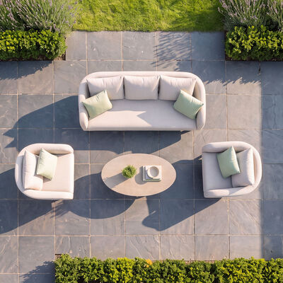 Ambition 3 Seat Sofa Set - Latte