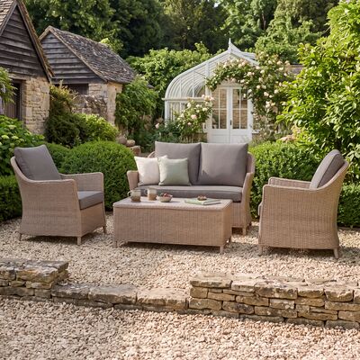 Turin 2 Seat Sofa Set - Natural