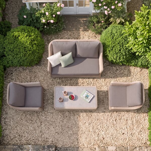 Turin 2 Seat Sofa Set - Natural