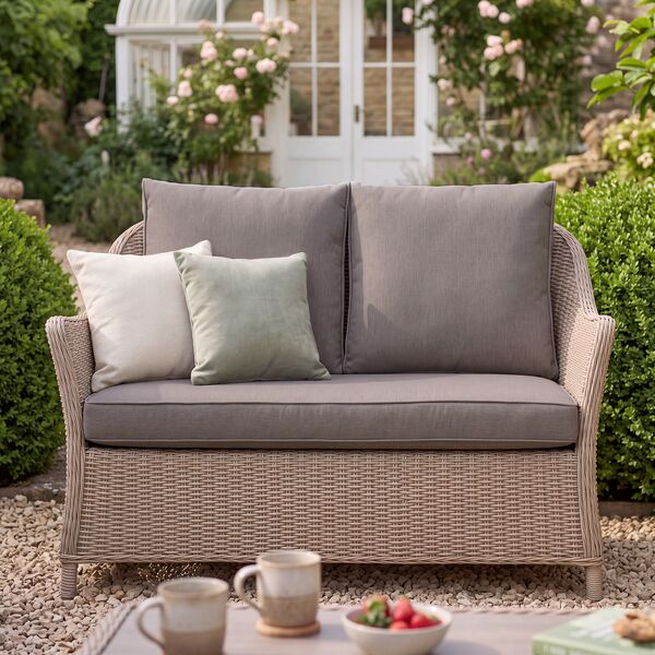 Turin 2 Seat Sofa Set - Natural