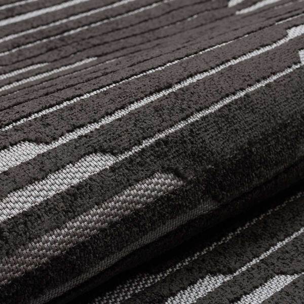 Jazz - Diamond Black / Grey Indoor and Outdoor Rug - 220cm x 160cm product image