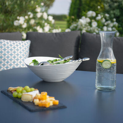 Maze - Outdoor Fabric Pulse U Shape Corner Dining Set with Rising Table - Charcoal product image