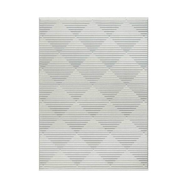 Jazz - Diamond Silver Indoor and Outdoor Rug - 220cm x 160cm product image