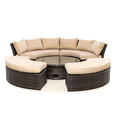 Maze - Chelsea Rattan Lifestyle Suite with Rising Table - Brown product image
