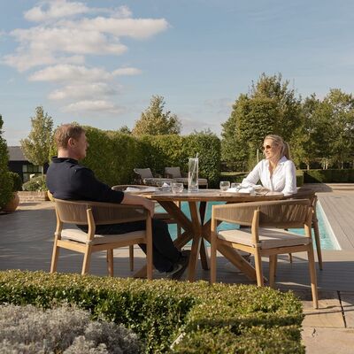 Maze - Porto Rope Weave 4 Seat Round Dining Set product image