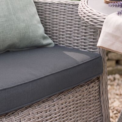 Turin 2 Seat Bistro Set - Light Grey