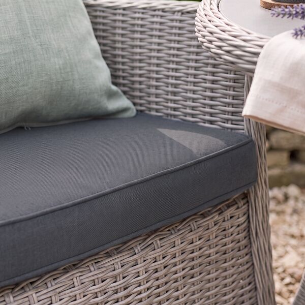 Turin 2 Seat Bistro Set - Light Grey