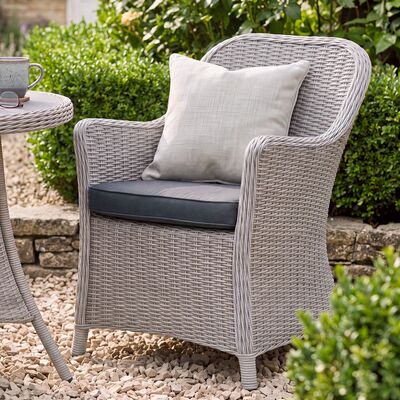 Turin 2 Seat Bistro Set - Light Grey