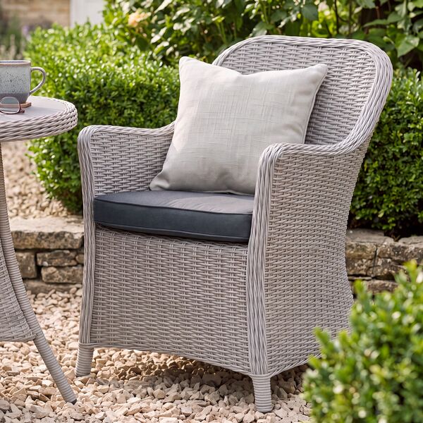 Turin 2 Seat Bistro Set - Light Grey
