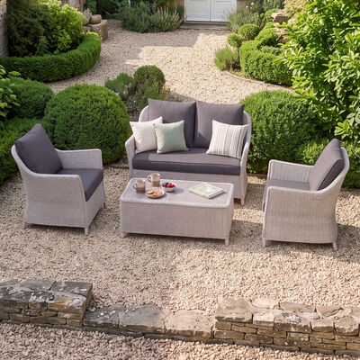 Turin 2 Seat Sofa Set - Light Grey