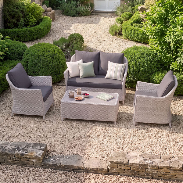 Turin 2 Seat Sofa Set - Light Grey
