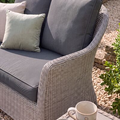 Turin 2 Seat Sofa Set - Light Grey