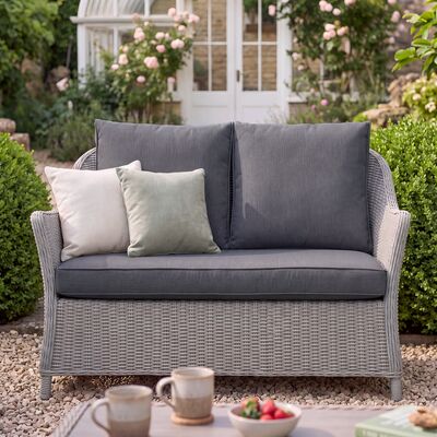 Turin 2 Seat Sofa Set - Light Grey