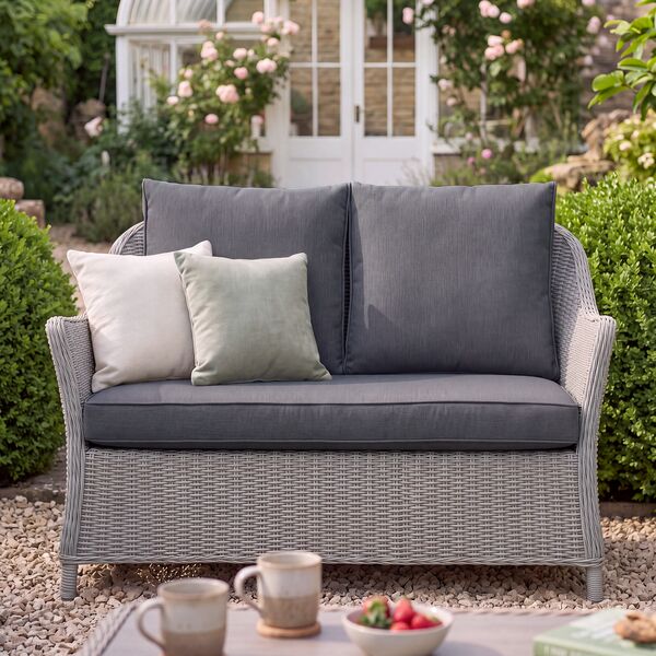 Turin 2 Seat Sofa Set - Light Grey