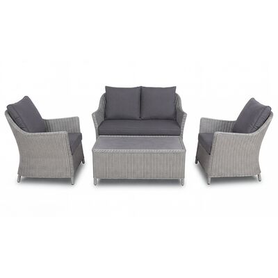 Turin 2 Seat Sofa Set - Light Grey