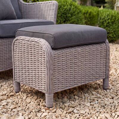 Turin 5pc Lounge Set with Rising Table - Light Grey