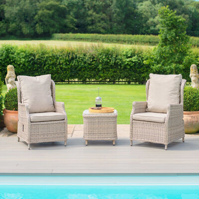 Maze - Cotswold Reclining 2 Seat Rattan Bistro Set product image