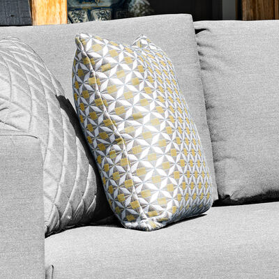 Maze - Pair of Outdoor Fabric Scatter Cushion (43x43cm) - Mosaic Yellow product image
