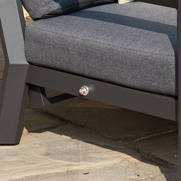 Maze - Manhattan Reclining 2 Seat Aluminium Sofa Set with Coffee Table product image
