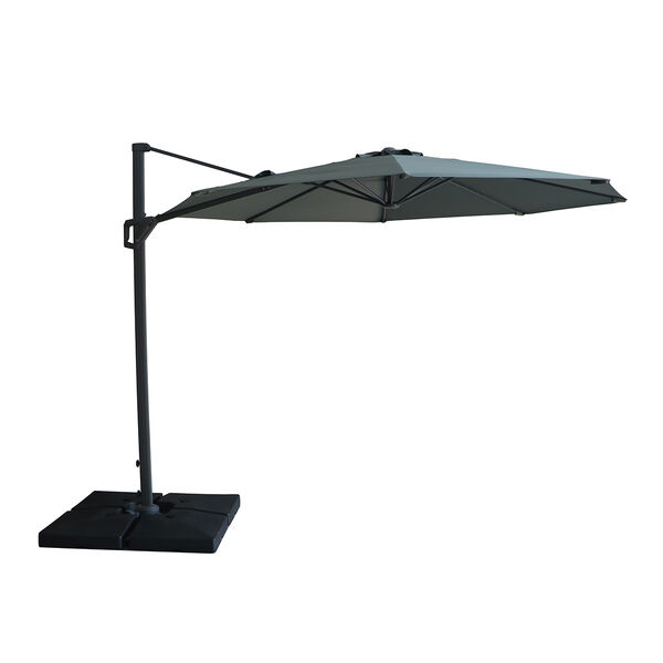 Maze - Helios 3m Round Rotating Cantilever Parasol with Base - Oil Green product image