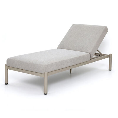 Bellagio Outdoor Fabric Single Sunlounger - Champagne