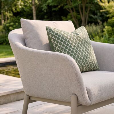 Bellagio Outdoor Fabric Armchair - Chanmpagne