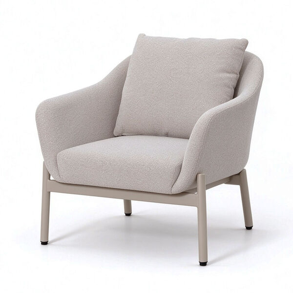 Bellagio Outdoor Fabric Armchair - Chanmpagne