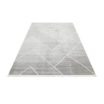 Jazz - Geometric Silver Indoor and Outdoor Rug - 290cm x 190cm product image
