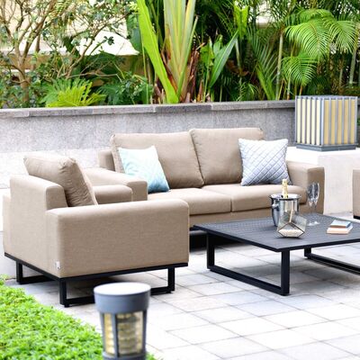 Ethos 2 Seat Sofa Set with Coffee Table / Taupe