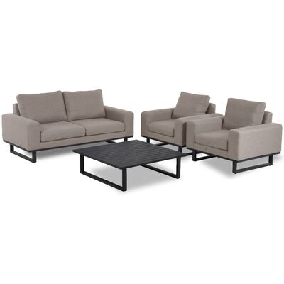Ethos 2 Seat Sofa Set with Coffee Table / Taupe