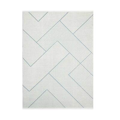 Jazz - Geometric Blue Indoor and Outdoor Rug - 220cm x 160cm product image