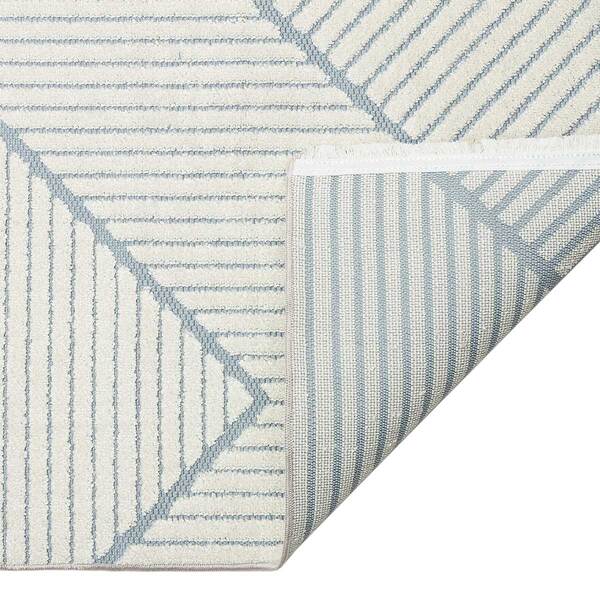 Jazz - Geometric Blue Indoor and Outdoor Rug - 220cm x 160cm product image