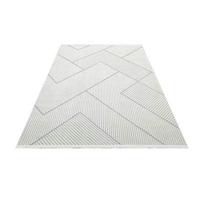 Jazz - Geometric Blue Indoor and Outdoor Rug - 290cm x 190cm product image