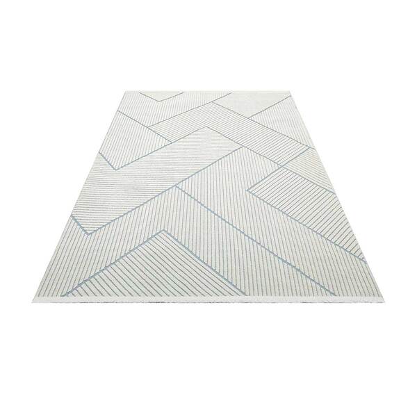 Jazz - Geometric Blue Indoor and Outdoor Rug - 290cm x 190cm product image