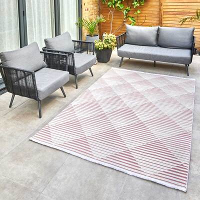 Jazz - Diamond Rose Indoor and Outdoor Rug - 290cm x 190cm product image