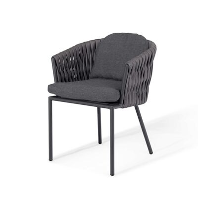 Maze - Marina Rope Weave Bistro Set - Charcoal product image