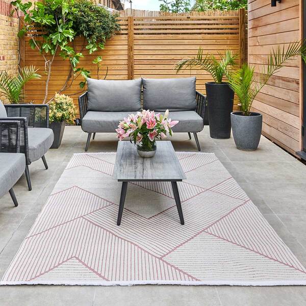 Jazz - Geometric Rose Indoor and Outdoor Rug - 220cm x 160cm product image