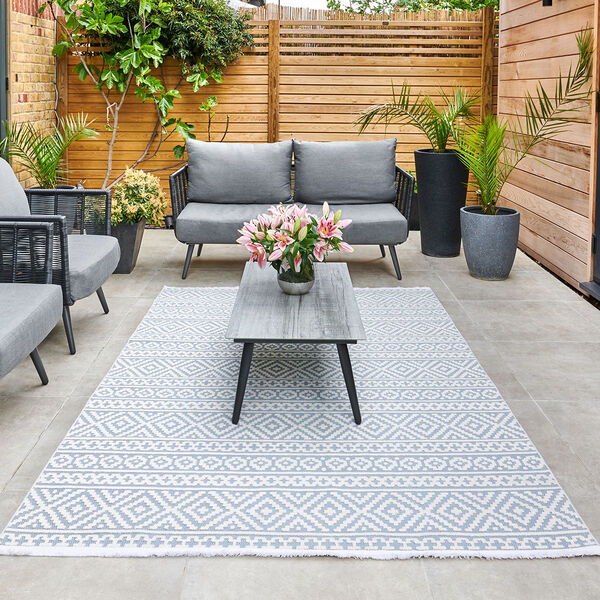 Jazz - Aztec Blue Indoor and Outdoor Rug - 220cm x 160cm product image