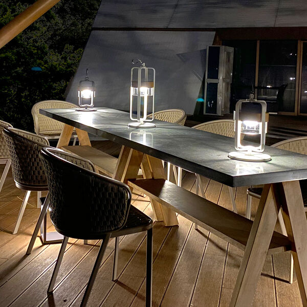 Maze - Satellite Large Solar Light with Stand white product image