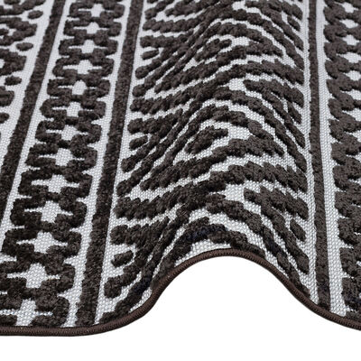 Jazz - Aztec Grey / Black Indoor and Outdoor Rug - 220cm x 160cm product image