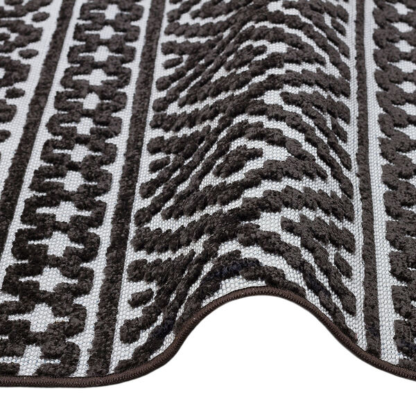 Jazz - Aztec Grey / Black Indoor and Outdoor Rug - 220cm x 160cm product image