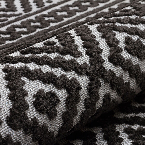 Jazz - Aztec Grey / Black Indoor and Outdoor Rug - 220cm x 160cm product image